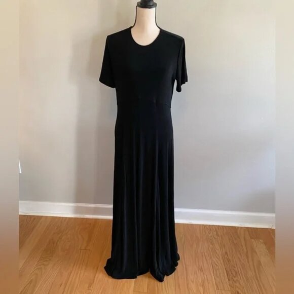 Scully by Marsha Wright | Vintage Black Maxi Dress - Picture 1 of 7